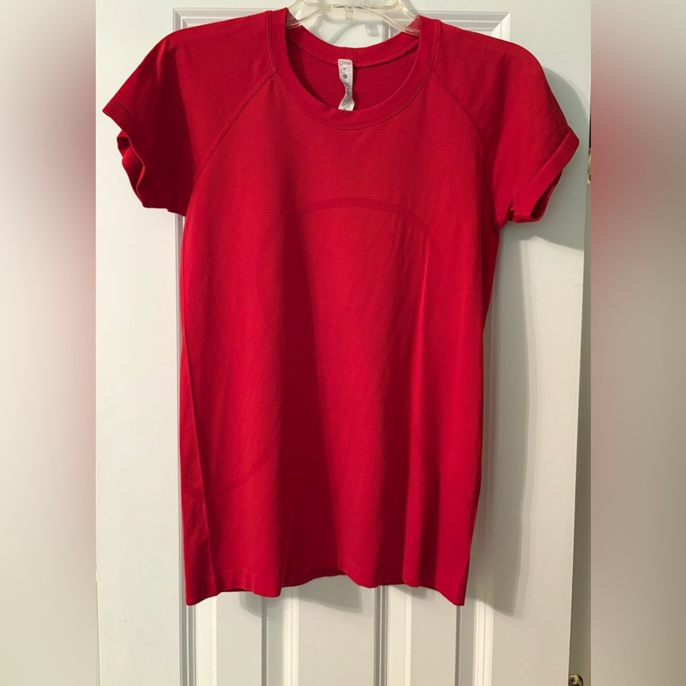 Lululemon Athletica Red Swiftly Tech Short Sleeve Tee